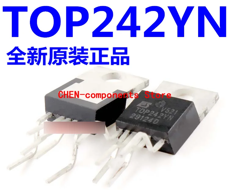 

5pcs Imported brand new original TOP242YN TO-220-5 power chip IC