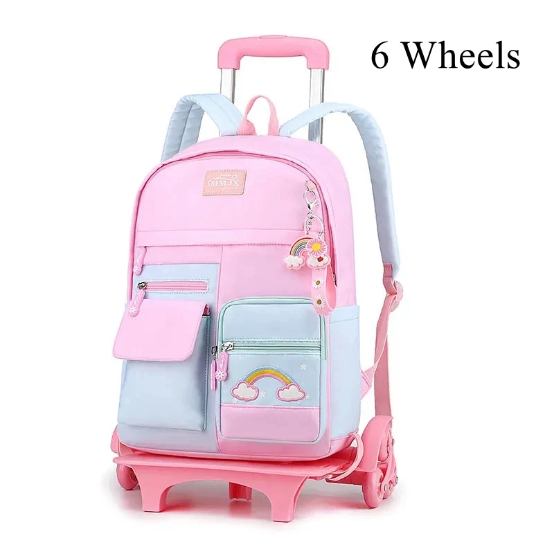 School trolley backpack bag for girls kids School Rolling backpack Bags school wheeled backpack school bag with wheels bookbag