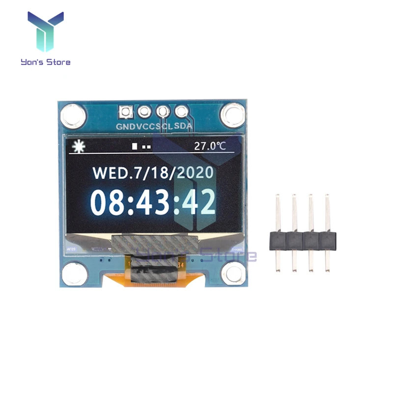 4 Pin 0.96 Inch OLED SSD1315 Driver 128X64 LCD LED IIC Serial Screen Module Superior Quality Original Module For ARDUINO