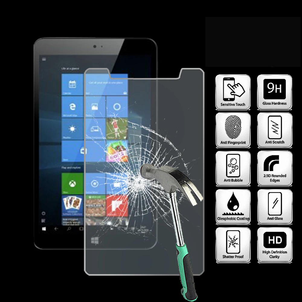For Argos Bush MyTablet 8 Inch Tablet Ultra Clear Tempered Glass Screen Protector Anti-friction Proective Film