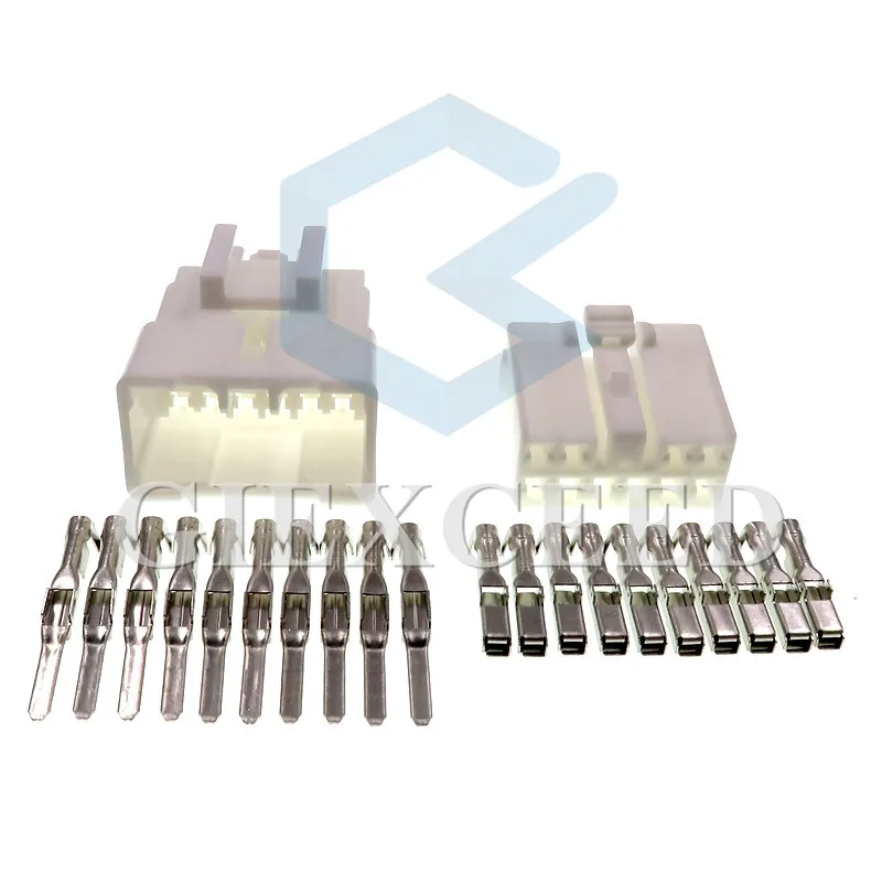 2 Sets 10 Pin MG651056 MG641059 Car Female Male Wire Connector AC Assembly Sockets With Terminals