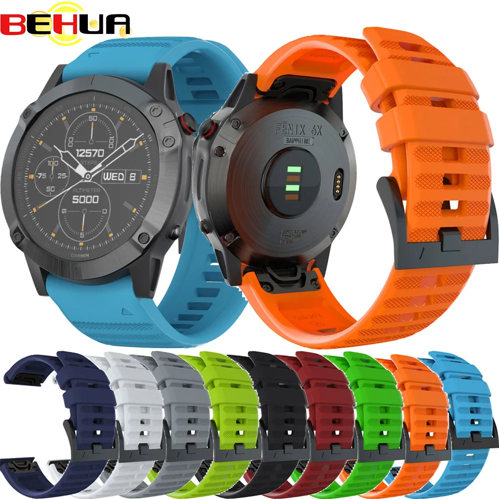 26mm Sport-Uhrenarmband für Garmin Fenix 8 7 6X 5X Plus Fenix 3 3HR Uhrenarmband Schnellverschluss Einfache Montage Armband – Detail 3