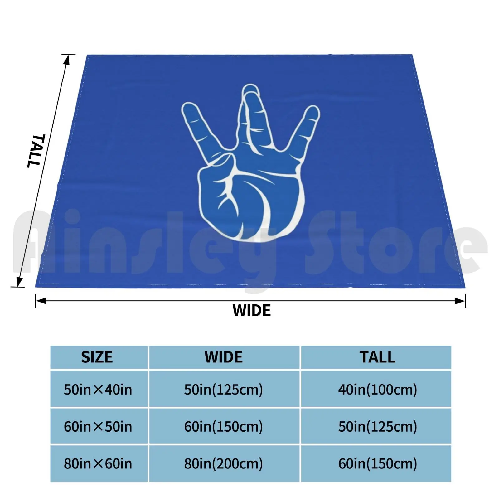 Westside West Coast Rap Hip Hop Hand Sign Blue Blanket Super Soft Warm Light Thin Westside Westcoast Rap Hip Hop 2pac