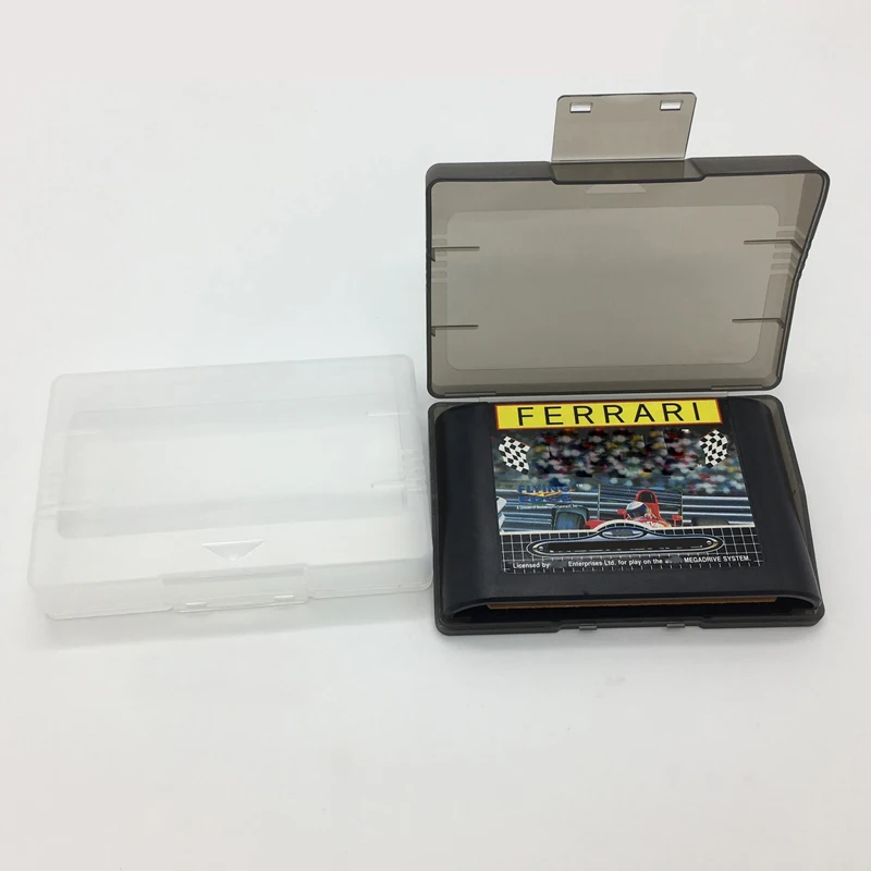 100PCS Clear Transparent Storage Box for Sega MD Game Gassette Genesis Master System Protection Box Collection Box