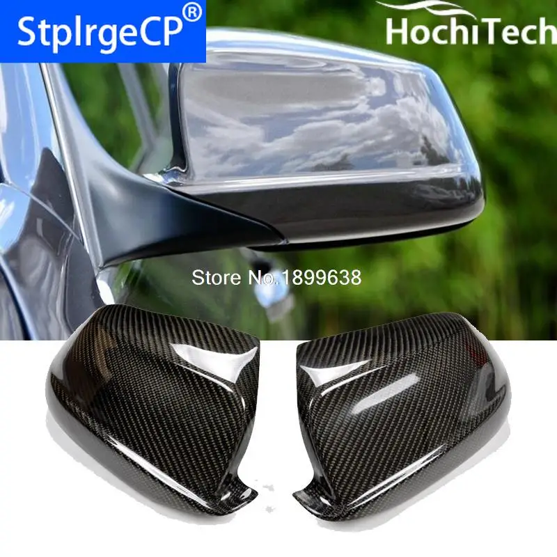 Top Quality 100% Real Replacment Type Carbon Fiber Side Mirror Covers for BMW F10 F18 5 Series 2010 2011 2012 2013