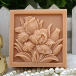 1pcs Tulips (zx312) Silicone Handmade Soap Mold Crafts DIY Mould