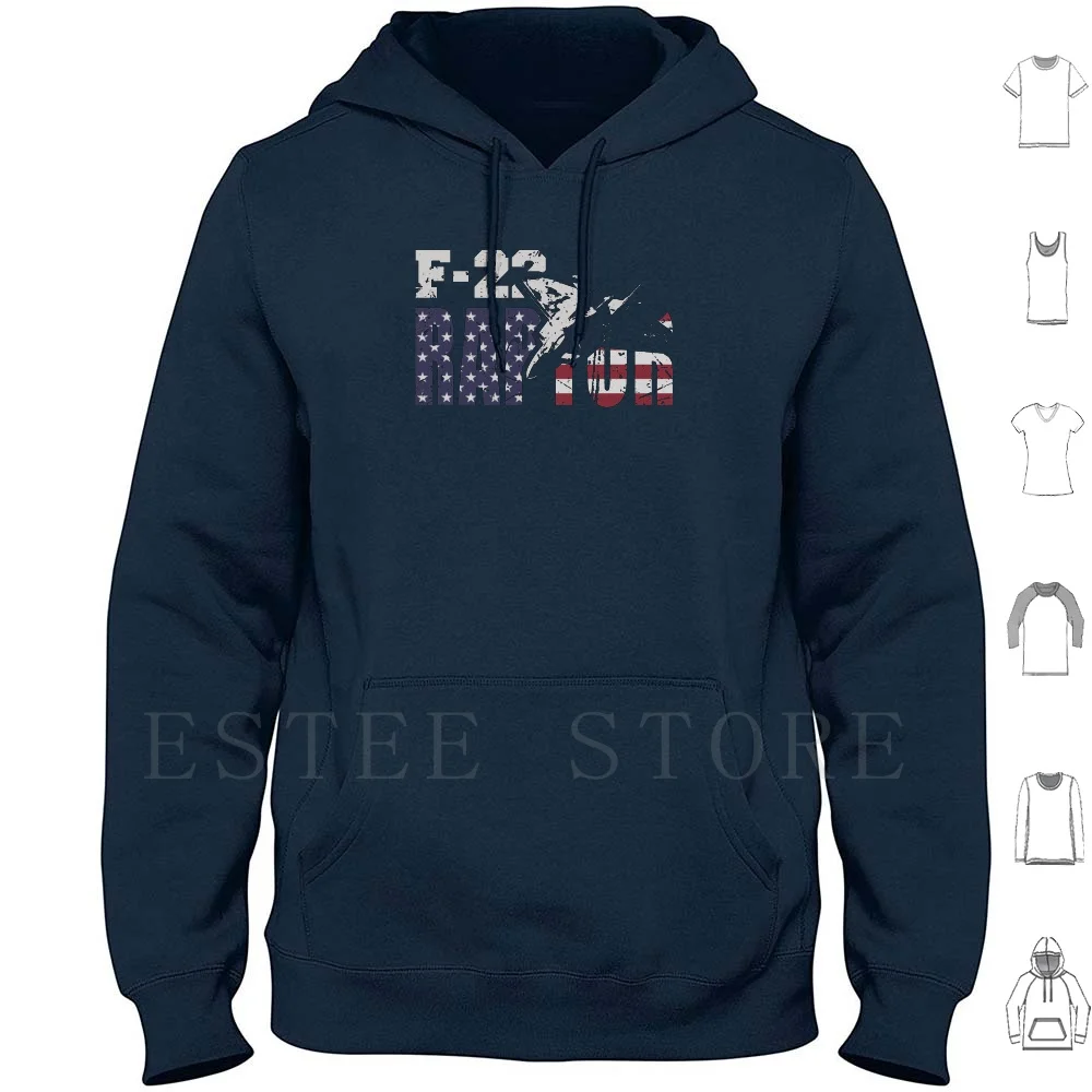 F-22 Raptor Usaf Stealth Tactical Fighter Jet Usa Flag Hoodies Long Sleeve F 22 Raptor F 22 Raptor Afb Air Force Air
