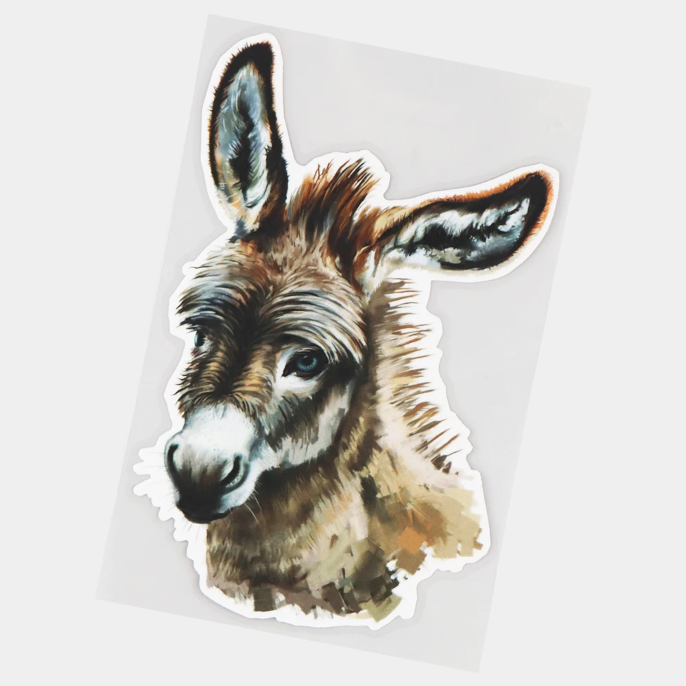 

Fuzhen Boutique Decals Exterior Accessories Art Pattern Donkey Portrait Scratch Occlusion Cartoon Decals Funny Car Stickers