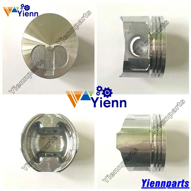 3TN66 3TN66C Piston With Pin Clips For Yanmar  JOHN DEERE M-Gator A1 Military Engine Parts