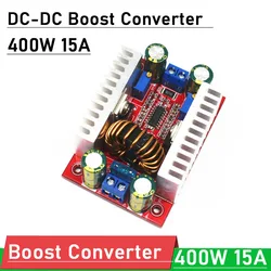 400W 15A DC-DC Boost Converter CC CV Power Supply 12V 15V 19V 24V 36V 48V adjust Step up Voltage Regulator battery charging