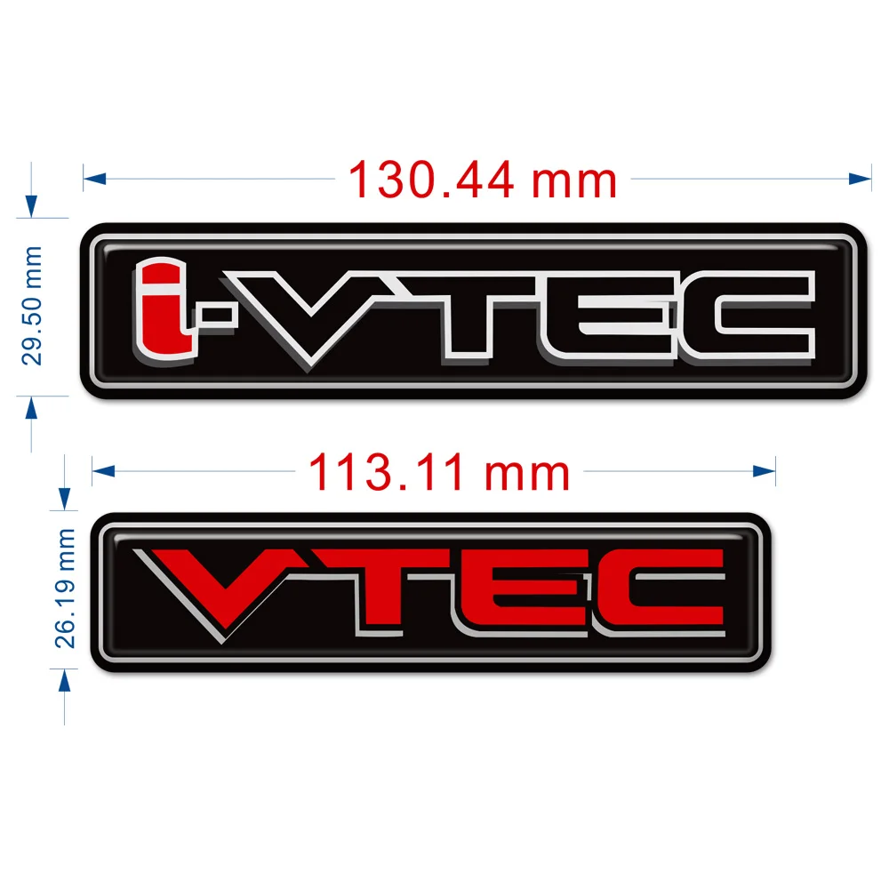 VTEC I-VTEC Logo Metal Car Styling Emblem Tail Body Badge Sticker For Honda Civic Accord Odyssey Spirior CRV SUV I - VTEC