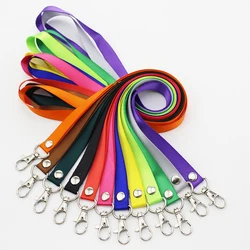 1pc Safety Hanging Neck Strap Lanyard For Mobile Phone ID Name Badge Holder Man Woman Anti-Lost Clasp Rope Keychain Landyard