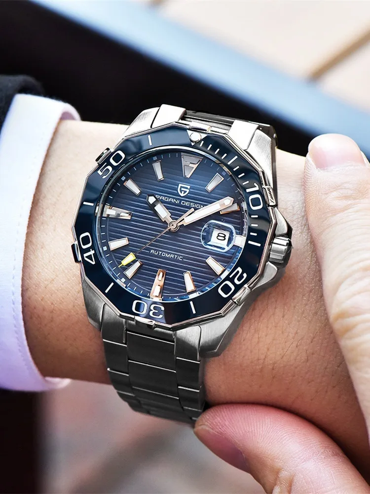 2025 Nieuw merk PAGANI DESIGN 1617 Heren Militaire Sport Mechanische Horloges Waterdicht Roestvrij Staal Topmerk Luxe Herenhorloge - afbeelding 2