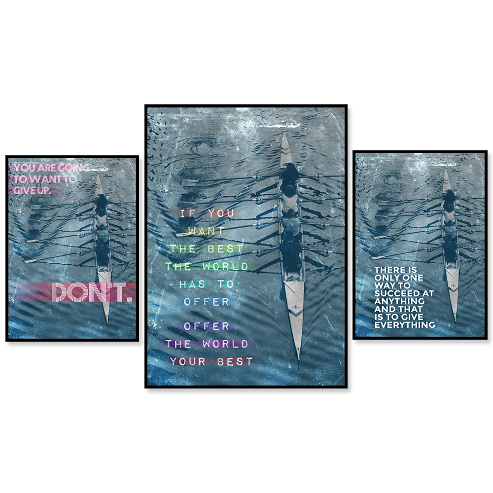 Home Decor Quotes On Wall - Motif motivasi mendayung jangan menyerah pada