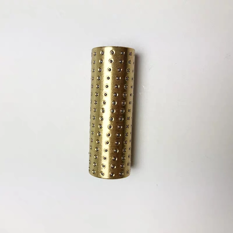 Inner Ddiameter 3mm 4mm 5mm Miniature Linear Ball Guide Sleeve Ball Bearing Retainer Rolling Guide Bushing Supporter Brass Cage