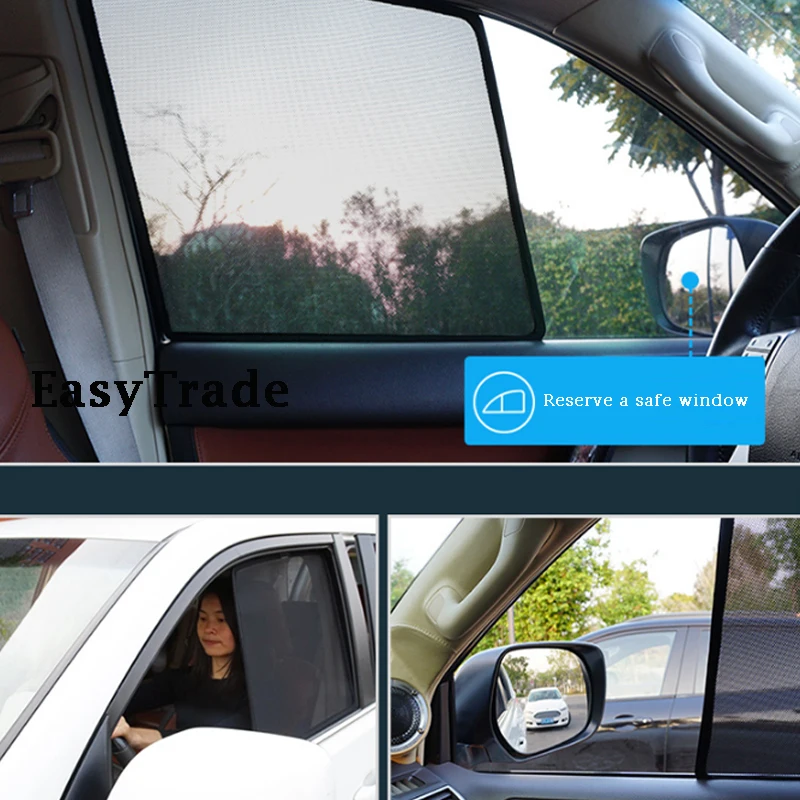 For EXEED VX 2021 2022 2023 Magnetic Sunshade Car Sun Shade Side Window Mesh Curtains UV Protection Sun Visor Sunshield Cover