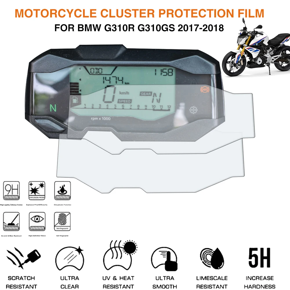 For BMW G310R G310GS G 310 R G 310 GS G310 GS G310 R GS 2017-2018 Motorcycle Cluster Scratch Protection Film Screen Protector