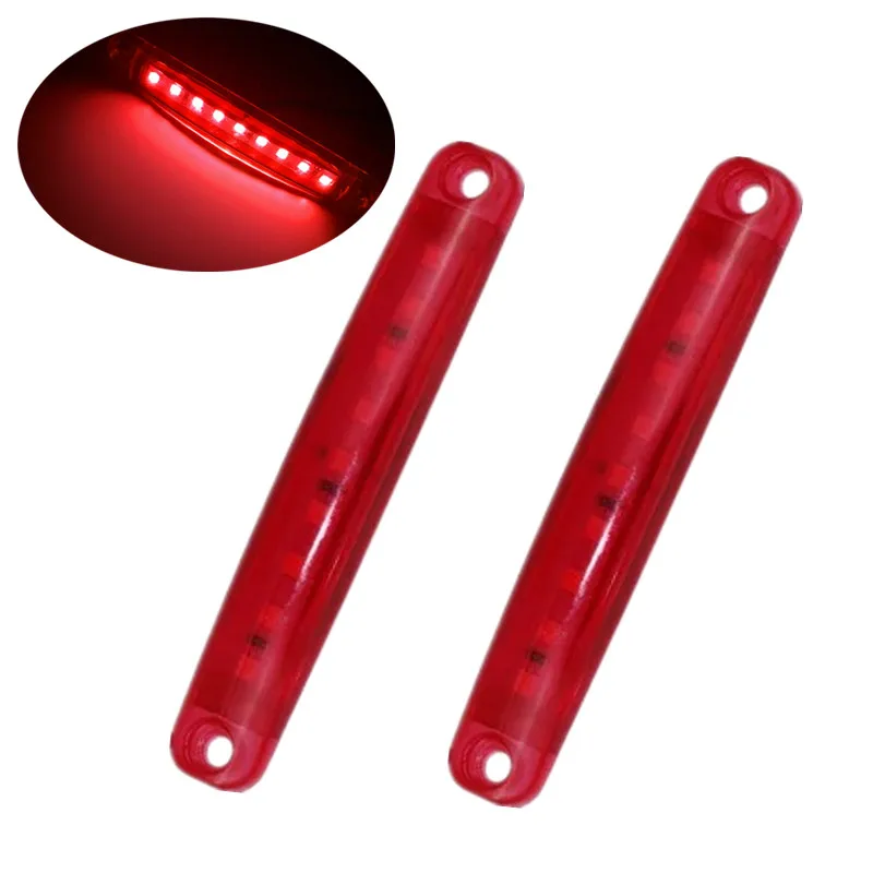 2PCS 9SMD Red Trailer Lights 12 v Side Marker Light Caravans Rear Light Trailer Light 12 v Rear Truck Lights LED Lamp 12v