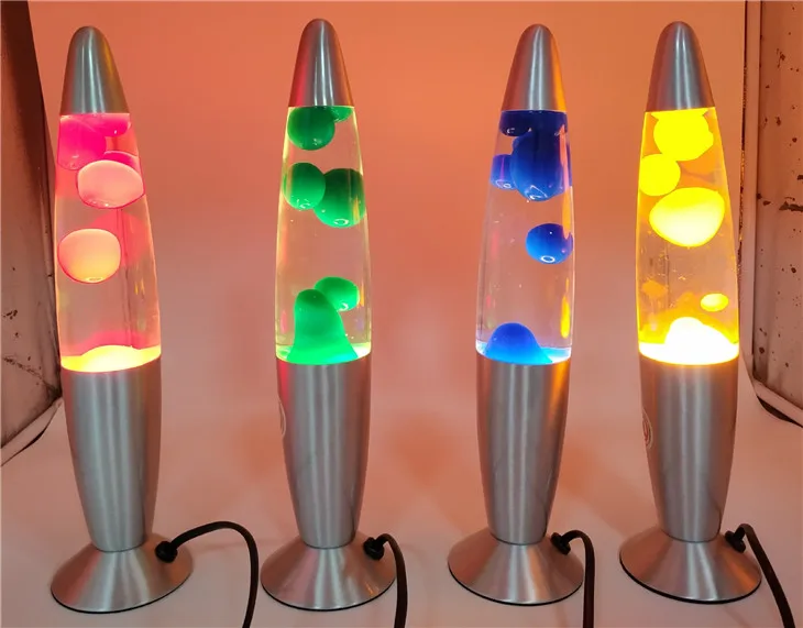 Creative Volcano Lava Lamp Bedroom Night Light Bedside Lamp Aluminium Alloy Consumption 25W EU Decorative Lights Jellyfish Lamp