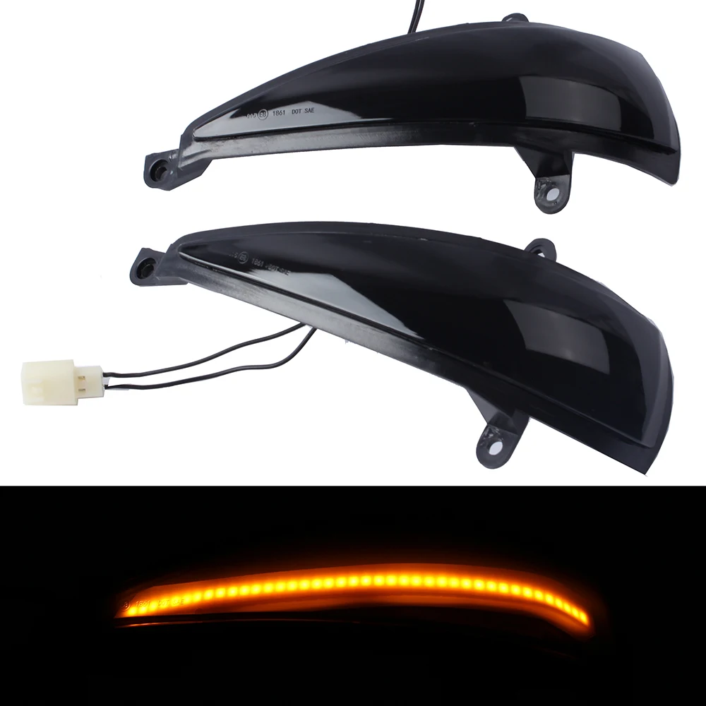 

For Honda Civic 2006 2007 2008 2009 2010 2011 Car LED Dynamic Side Rearview Mirror Lights Turn Signal Light Accessories 2pcs