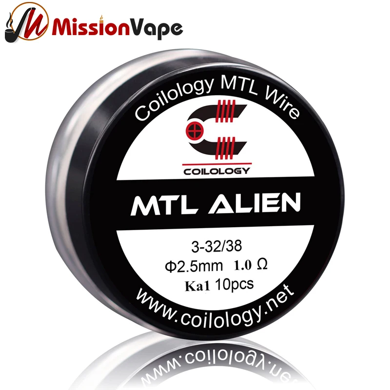 Coilology KA1 316SS MTL الغريبة لفائف 3-32/38 التدفئة 10 قطعة لفائف مسبقة الصنع