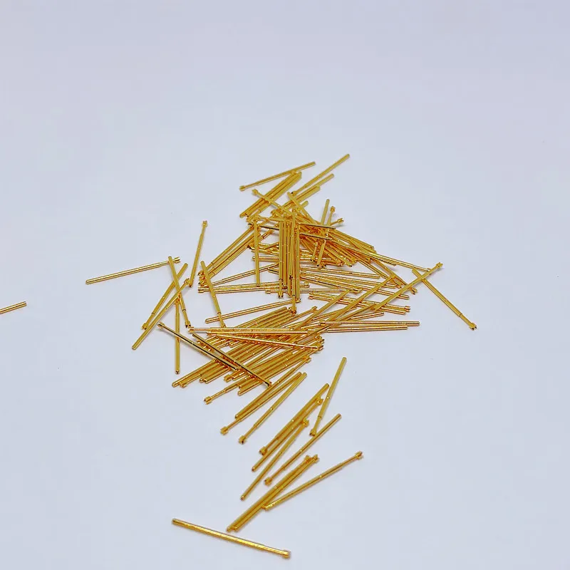 100Pcs Metal Plated Probe PA50-Q2 Spring Thimble Burning Chip Scalable Test Probe Diameter 0.68 MM