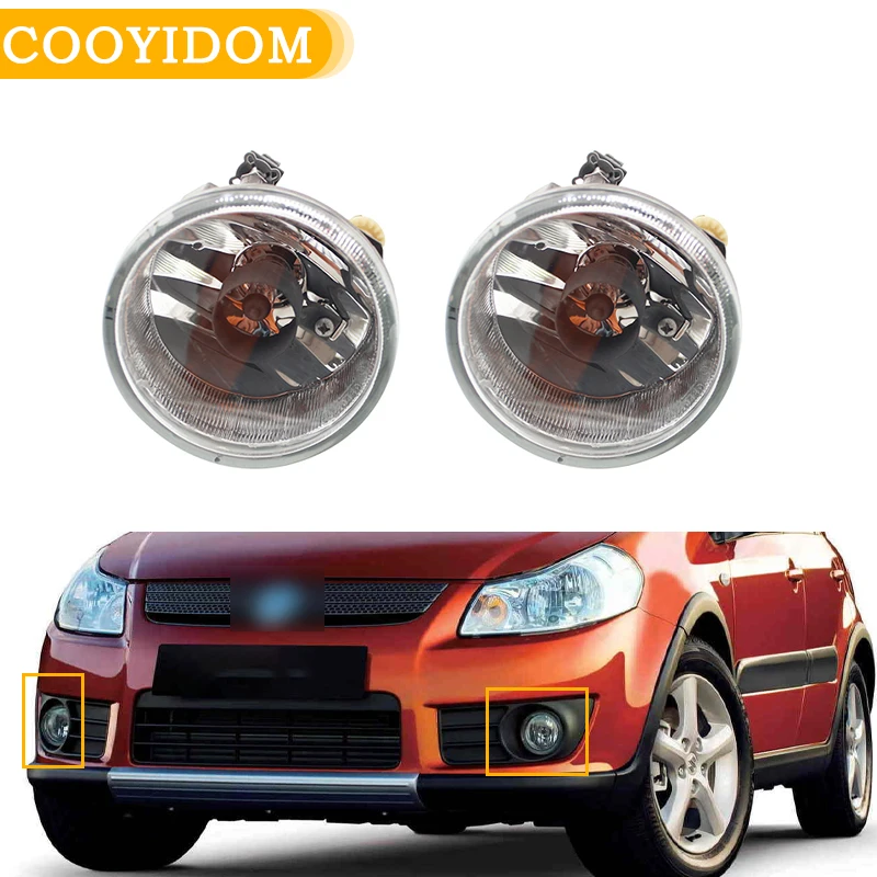 Front Bumper Fog Light Fog Lamp For Suzuki SX4 2007-2012 For Aerio 2002 2003 2004  DRL Daytime Running Driving Light Foglights