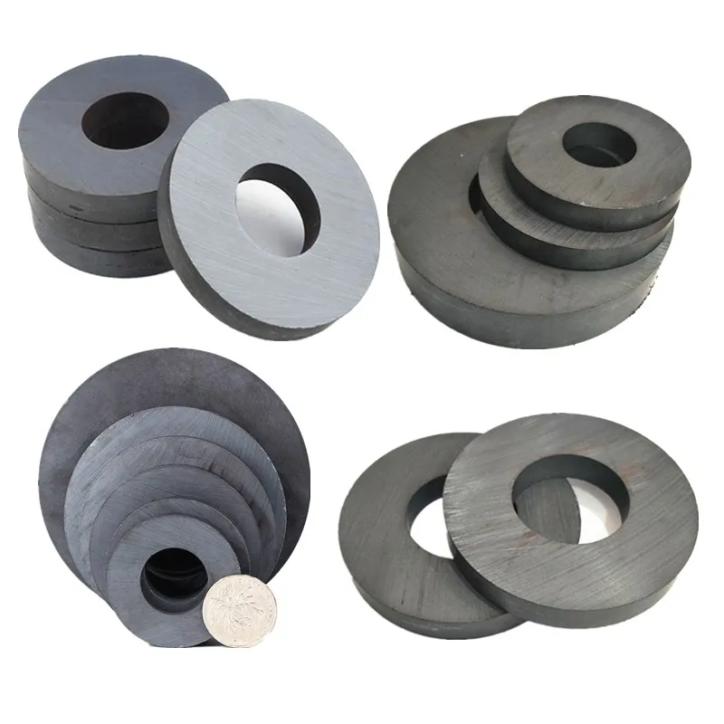 1pcs/lot Ring Ferrite Magnet 90x15 mm Hole 45mm Permanent magnet 90mm x 15mm Black Round Speaker ceramic magnet 90*15 90-45x15