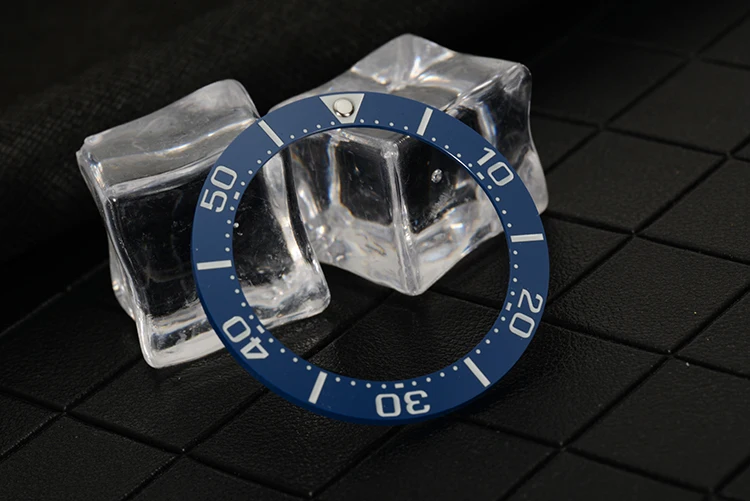 Accessori per orologi Seiko da 40 mm Tavolo subacqueo piccolo MM SBDC001/SBDC031 Nero e blu invece del nuovo anello luminoso in ceramica
