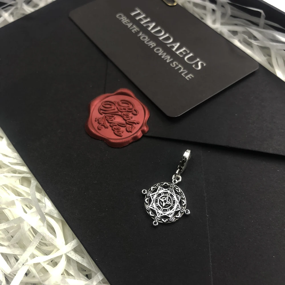 Vintage Compass Disc Charm Women Men 925 Sterling Silver Brand New Europe Pendant Jewelry Nice Gifts