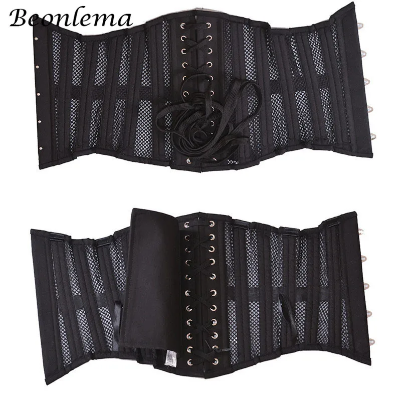 Corset For Women Sexy Steampunk Underbust Corset Steel Boned Gothic Clothing White Bustiers Waist Trainer Modeling Straps Bodice