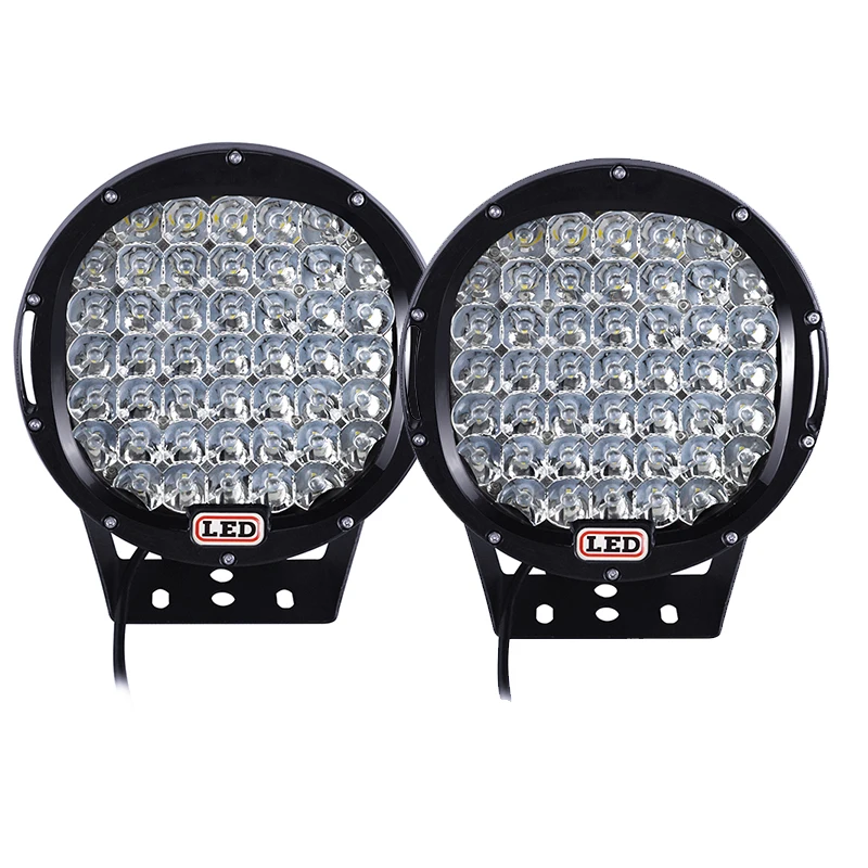 Auxtings 9 ''225/294W Led Werken Licht Rood/Zwart IP67 High Power 4X4 Offroad auto 9in Spot Beam Led Licht 12/24V Voor Auto