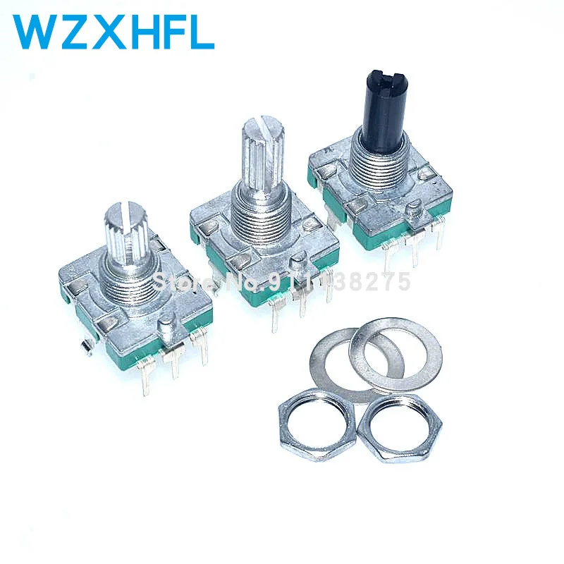 1 pz interruttore Encoder rotativo a 360 gradi Encoder EC16 codifica Audio maniglia a 5pin interruttore a pulsante lungo 20MM
