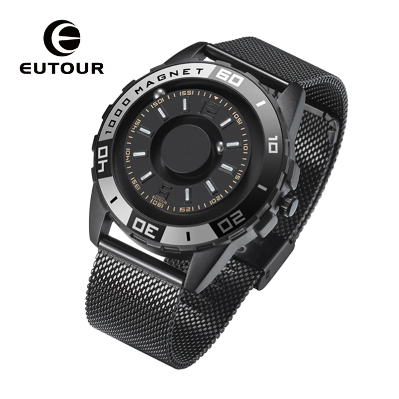 EUTOUR  Quartz Watch Men\'s Luxury Sports Design Shell Original Magnetic Watch Fashion Simple Watch Belt Men\'s Watch Gift