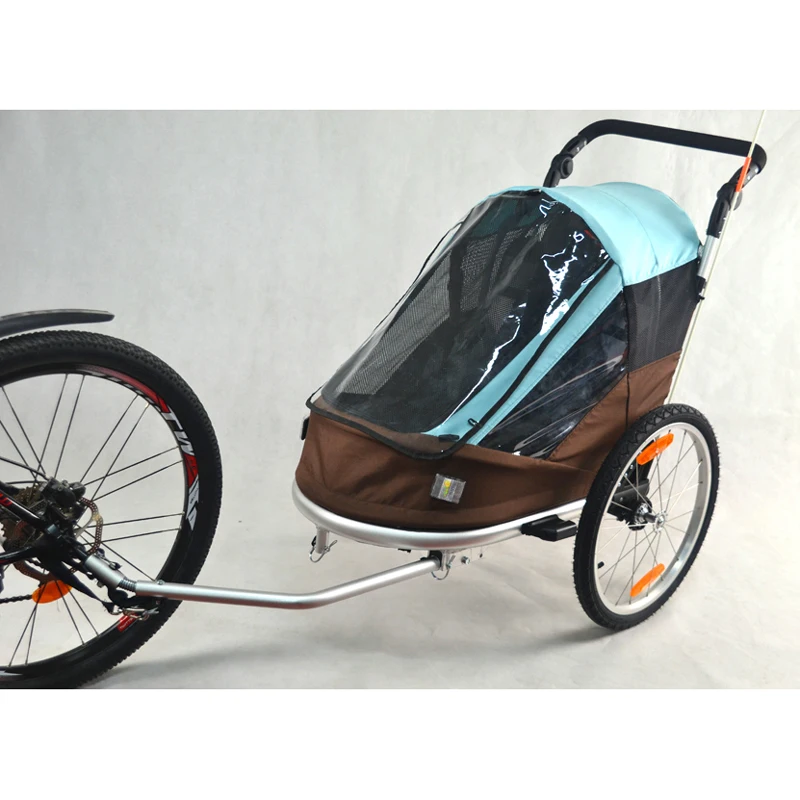 Fahrrad Anhänger Haben 20-Zoll Aufblasbare Rad, Multisport-fahrrad Wagon Baby Kinderwagen/Jogger mit Verstellbaren Griff