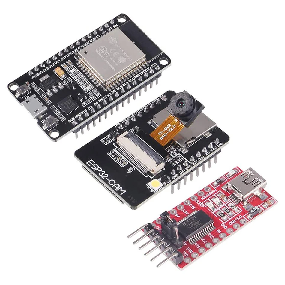 ESP32 CAM WiFi Development Board+ ESP-32S Development Board+FT232RL FTDI + Jumper Wire for Arduino Raspberry Pi ESP32 Camera