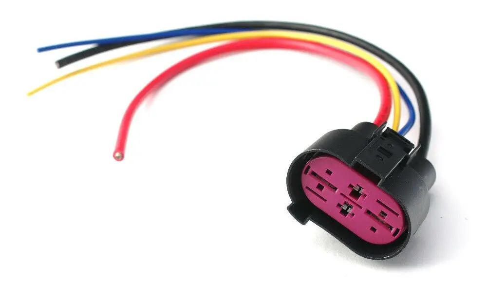 1J0 906 234 1J0906234  4 Pin/Way Waterproof Electrical Fan Controller Connector Sub Air Pump Plug with wire