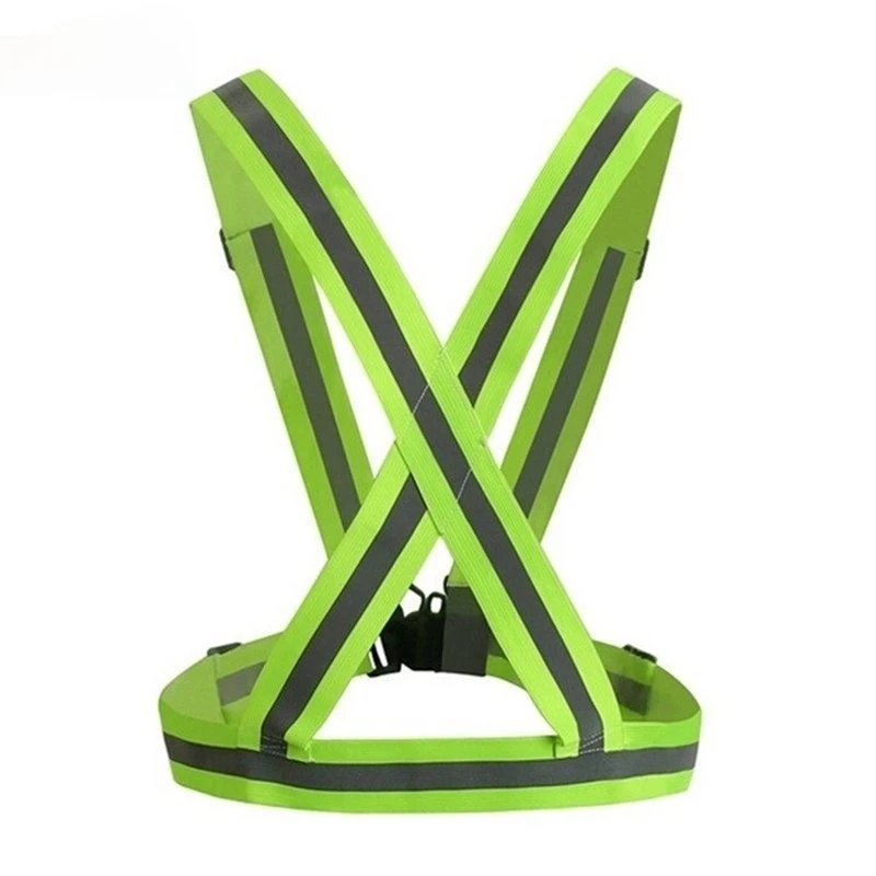 Bike Safe Reflective Strip Safety Vest Belt for Construction Traffic Visibility Security Jacket Reflective Strips Wear Uniforms