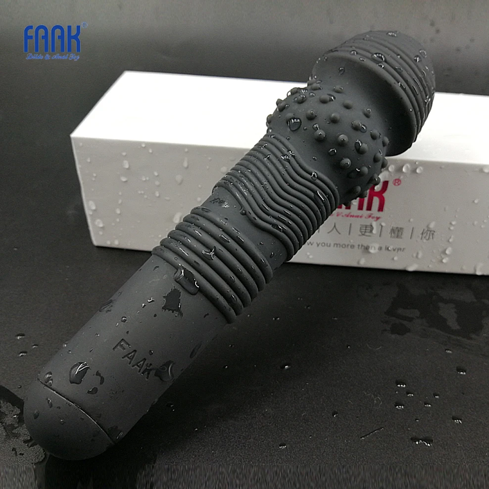 FAAK Silicone Magic AV Wand Body Massager Sex Toy Female Masturbator 7 speed Powerful clit Vibrators for Women Man Sex Products