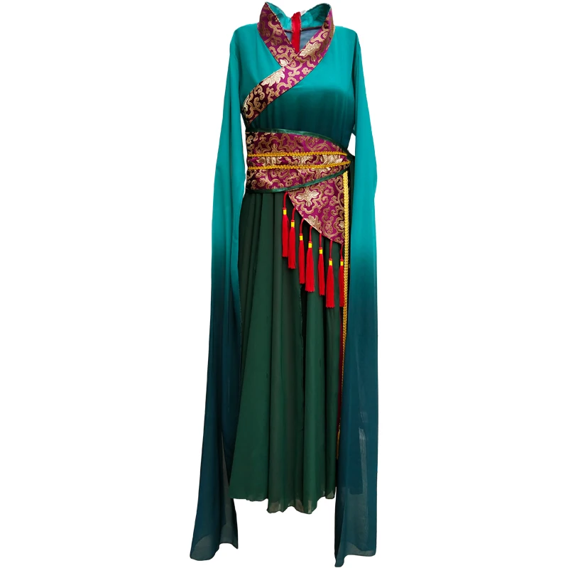 Women\' Dance Costume Ancient Costume han Costume Chinese Style National Classical Dance Elegant Water sleeve Performance Costume
