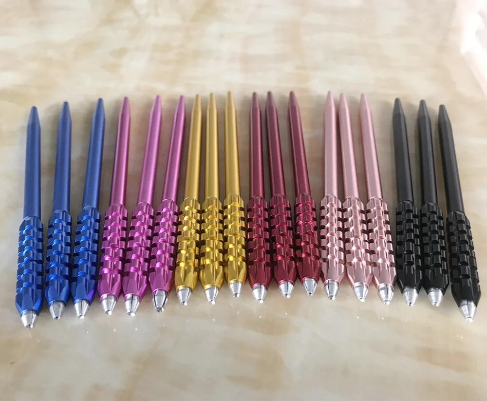 Pluma de Microblading para tatuaje de cejas, 5 piezas, agujas de maquillaje permanente, 5 piezas, 6 colores a elegir