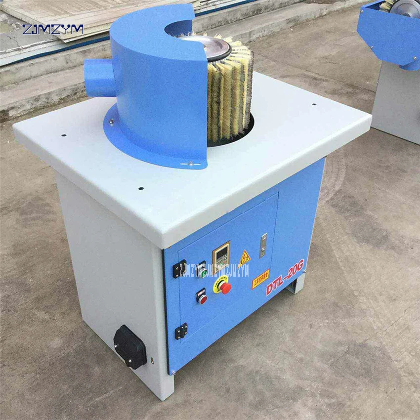 DTL-20G Woodworking Machinery Manual Vertical Brush Polishing Machine 300mm Brush roller diameter, 380V/50 Hz  Bench Polisher