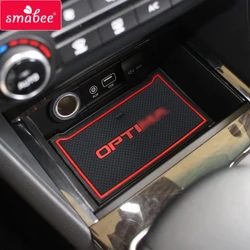 Smabee Gate slot pad Non-slip mats For KIA Optima 2016 2017 2018 2019 JF 4th Gen mk4 Cup Holders non-slip mats Interior door pad