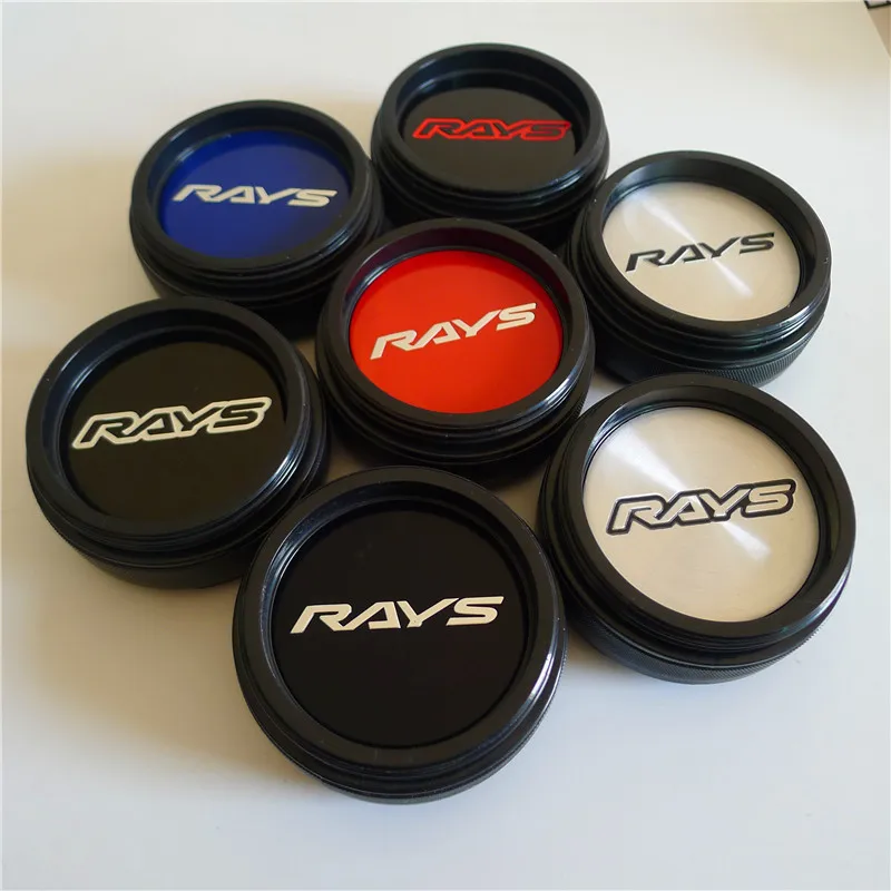 

4Pcs 60mm For RAYS Wheel Center Hub Caps Car Styling Cover 45mm Emblem Badge Logo Auto Rims Cover Accessories