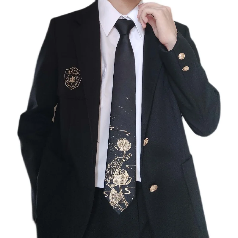 

Free Shipping New Male Men's Printed Tie Female Students Necktie Twin Lotus Jacquard Embroidery Tie Shirt Accessory Hand Tie