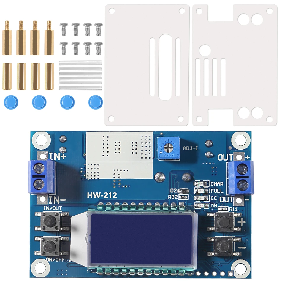 DC DC Buck Converter CC CV Power Module 1.2-32V 5A Adjustable Regulated power supply Voltmeter ammeter DIY Kit