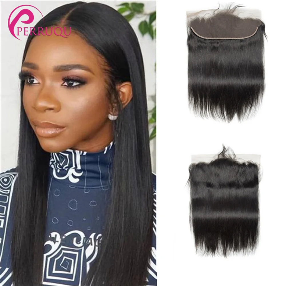 

Perruqu Straight 13X4 Lace Frontal Only 2X6 4X4 5X5 6X6 Lace Closure Pre Plucked Straight Human Hair Free/Middle Part On Sale