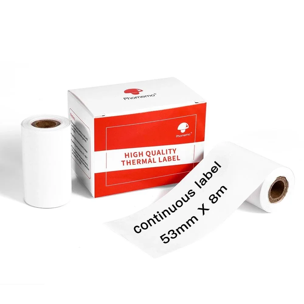 Thermal paper sticker paper Transparent 40x30mm White 60x40mm Thermal paper 50x3.5m for M200 printer