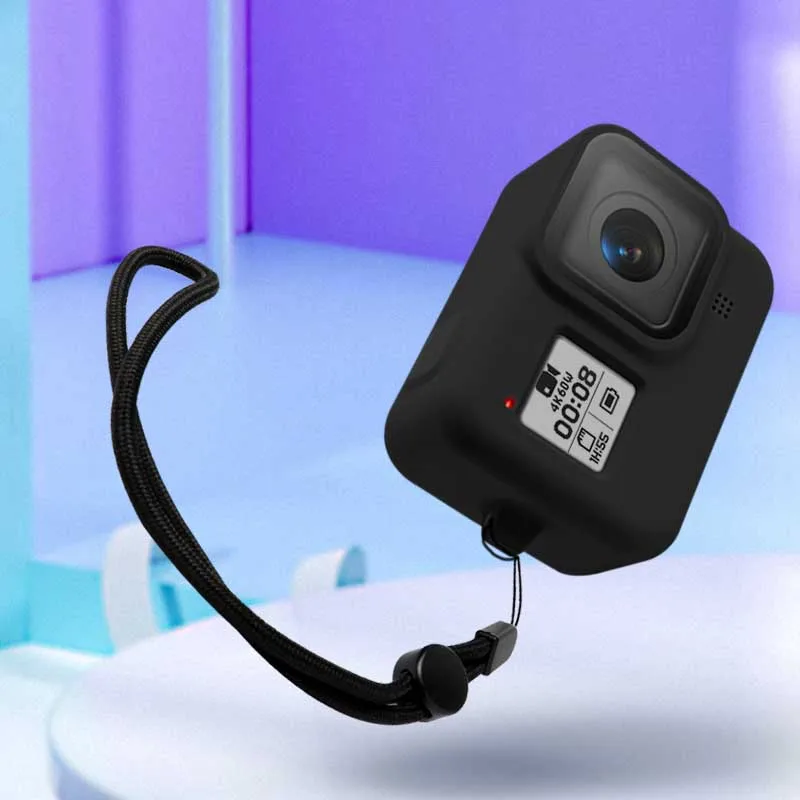 Soft Silicone Body Case For Gopro Hero 8 Case Black Blue Protective Full Cover Shell For Gopro Hero 8 Action Camera Accessories