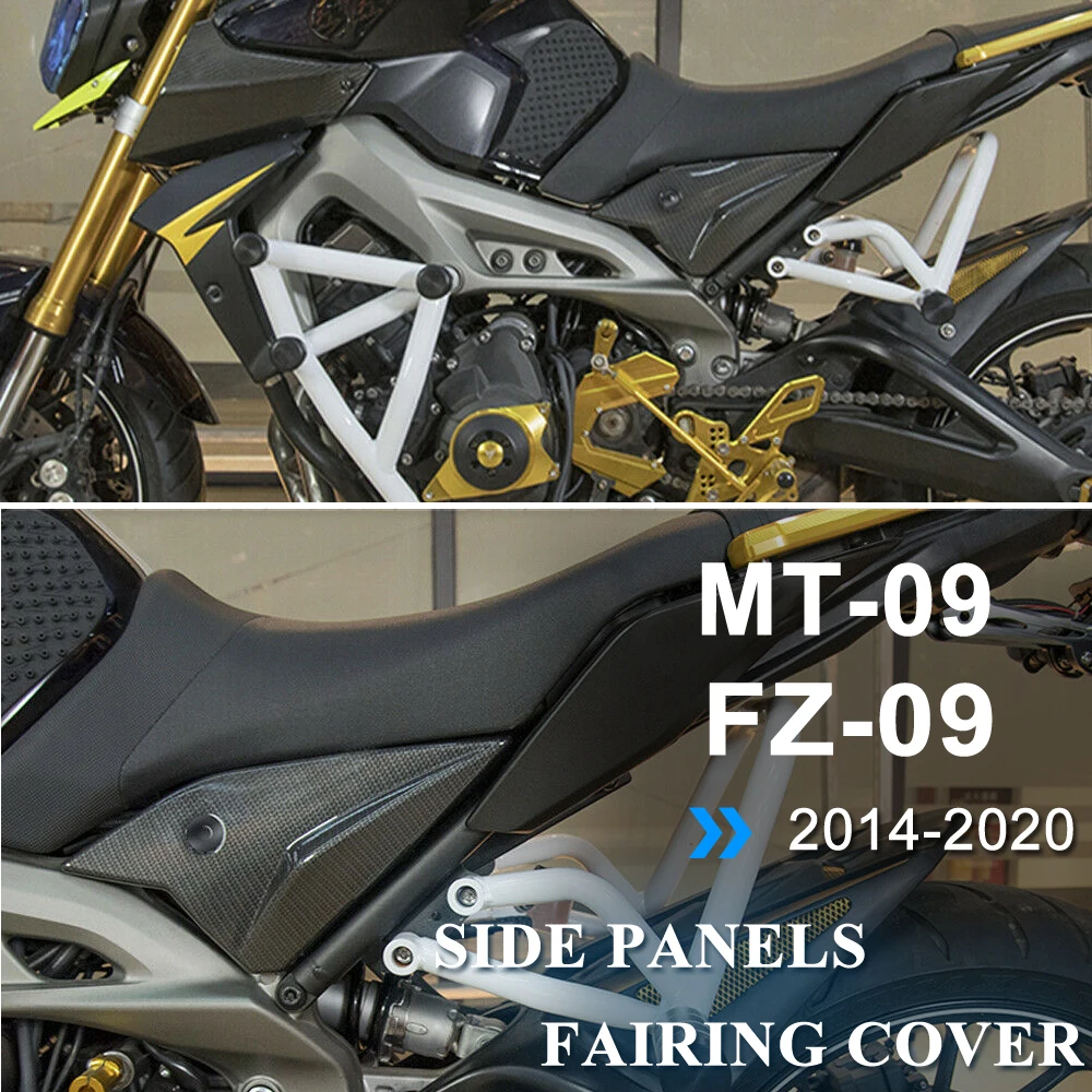 For Yamaha MT09 MT 09 FZ09 FZ 09 2014 2015 2016 2017 2018 2019 2020 Motorcycle Side Panels Cover Fairing Cowling Plate Covers